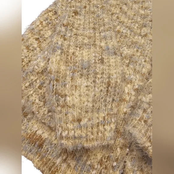 Maurices Fuzzy Knit Cardigan Sweater 2X Beige Cream Soft Cozy Open Front - Picture 3 of 5